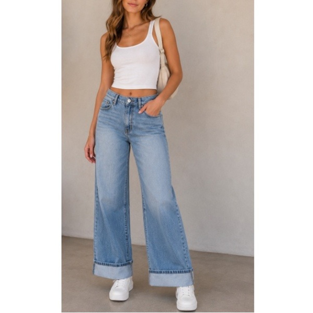 Just USA Women's Medium Harper High Rise Braelyn Straight Jeans Size 31P NWT